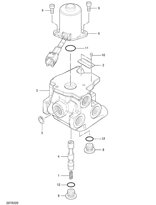 Схема запчастей Hitachi ZX280-5G - 010 VALVE;LOCK 03 VALVE