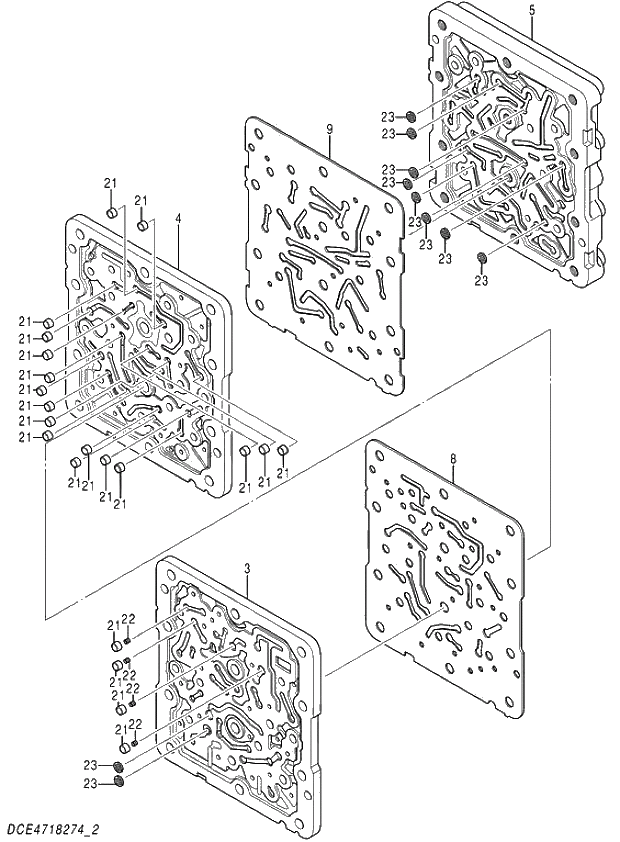 Схема запчастей Hitachi ZX280LC-5G - 012 VALVE;SHUTTLE (2-5) 03 VALVE