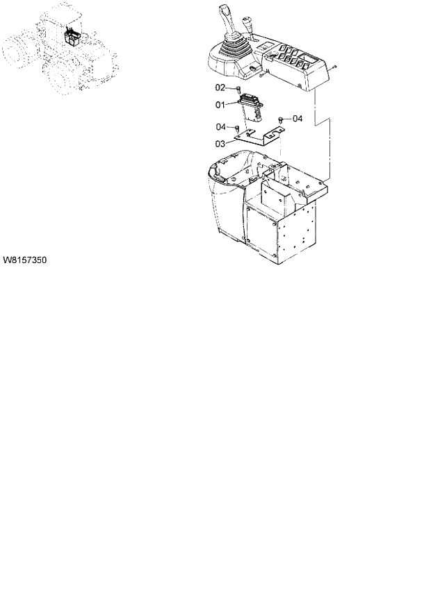 Схема запчастей Hitachi ZW180 - 159 PILOT VALVE (FOR 3-SPOOL) (3PL) (000101-004999, 005101-). 06 HYDRAULIC SYSTEM