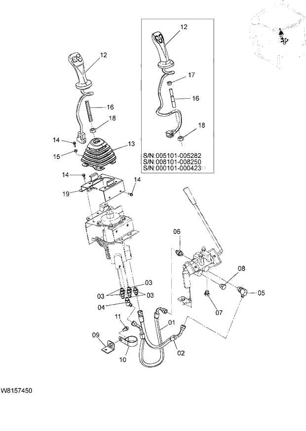 Схема запчастей Hitachi ZW180 - 176 PILOT PIPNG (MULTI) (MFL) (000101-004999, 005101-). 06 HYDRAULIC SYSTEM