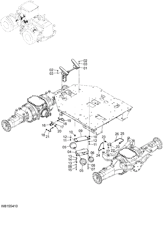 Схема запчастей Hitachi ZW180 - 196 BRAKE SYSTEM (000101-004999, 005101-). 06 HYDRAULIC SYSTEM