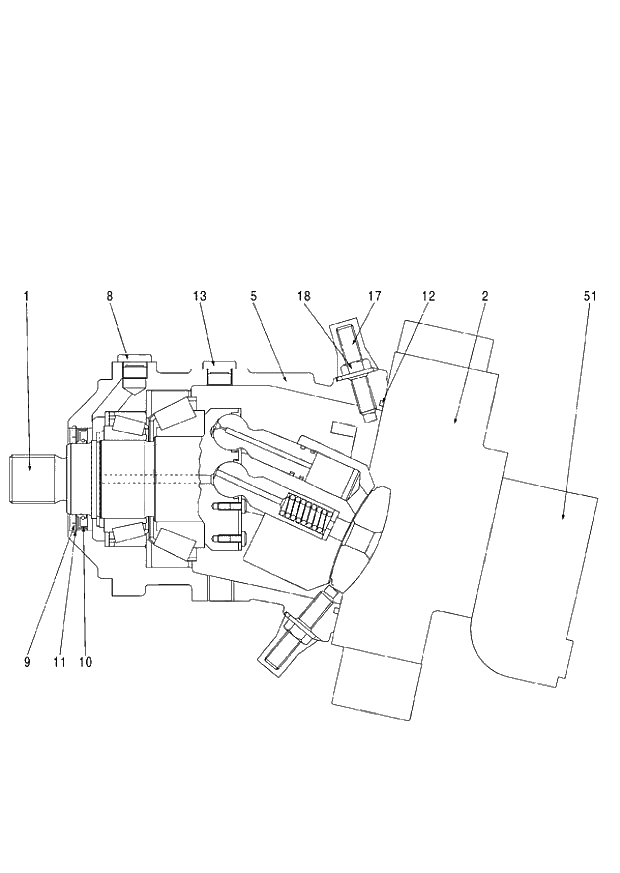 Схема запчастей Hitachi ZX140W-3 - 333 MOTOR PISTON ( CEB CED 002001-005000, CEA 020001-050000). 02 MOTOR