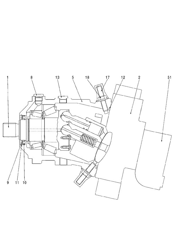 Схема запчастей Hitachi ZX140W-3 - 347 MOTOR PISTON ( CEB CED 002001-005000, CEA 020001-050000). 02 MOTOR