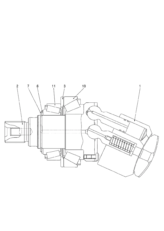 Схема запчастей Hitachi ZX140W-3 - 348 ROTARY GROUP ( CEB CED 002001-005000, CEA 020001-050000). 02 MOTOR