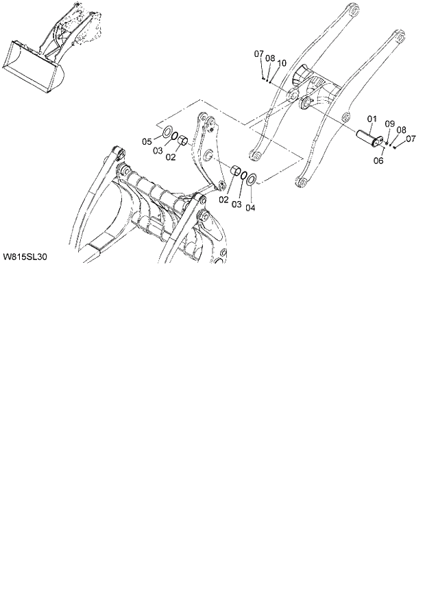 Схема запчастей Hitachi ZW180 - 207 LOG GRAPPLE PARTS (6CF,H3F,HCF,HEF) (SLA002) (000101-004999, 005101-). 07 LOADER ATTACHMENT