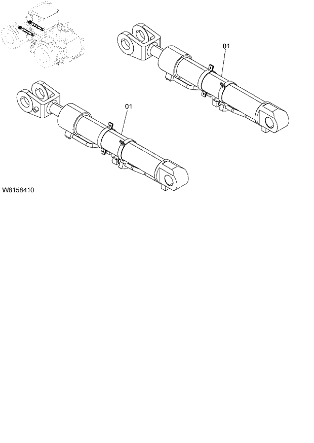 Схема запчастей Hitachi ZW180 - 208 LIFT ARM CYLINDER (000101-004999, 005101-). 07 LOADER ATTACHMENT