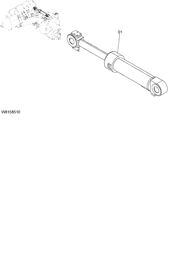 Схема запчастей Hitachi ZW180 - 209 BUCKET CYLINDER (6CF,H3F,HCF,HEF) (000101-004999, 005101-). 07 LOADER ATTACHMENT