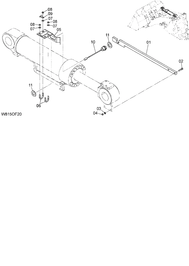 Схема запчастей Hitachi ZW180 - 233 LIFT ARM AUTO-LEVELER DEVICE (FORK (COUPLER TYPE)) (6CF,H3F,HCF,HEF) (OFL040) (000101-004999, 005101-). 07 LOADER ATTACHMENT