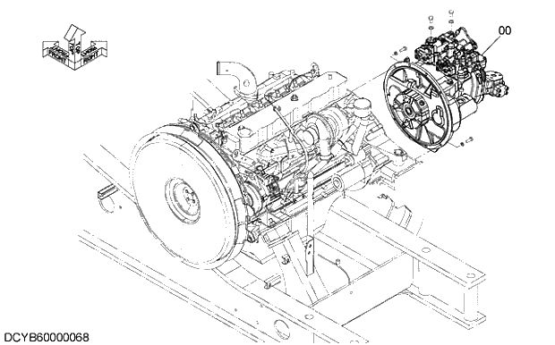 Схема запчастей Hitachi ZX210LCK-5G - 001 PUMP DEVICE 03 HYDRAULIC SYSTEM