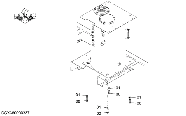 Схема запчастей Hitachi ZX200LC-5G - 008 OIL TANK SUPPORT 03 HYDRAULIC SYSTEM