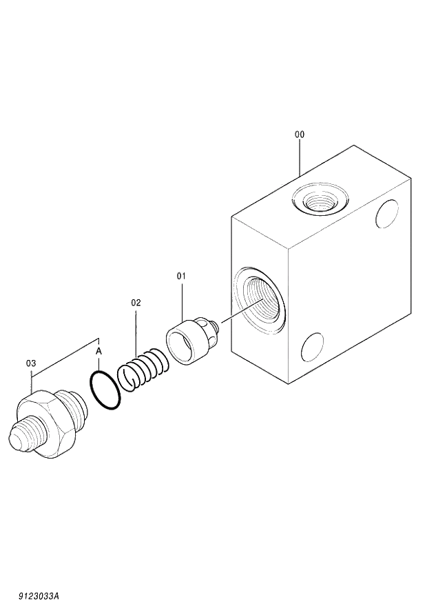 Схема запчастей Hitachi ZX140W-3 - 385 VALVE CHECK (ACCUMULATOR) ( CEB CED 002001-,005001- CEA 020001-,050001-). 03 VALVE