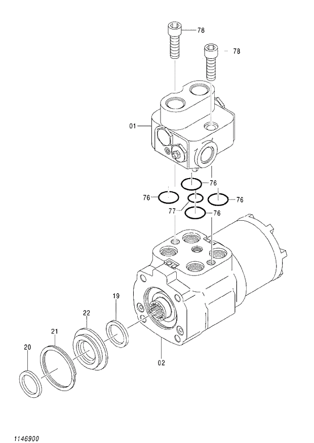 Схема запчастей Hitachi ZX140W-3 - 399 VALVE TEERING ( CEB CED 002001-,005001- CEA 020001-,050001-). 03 VALVE