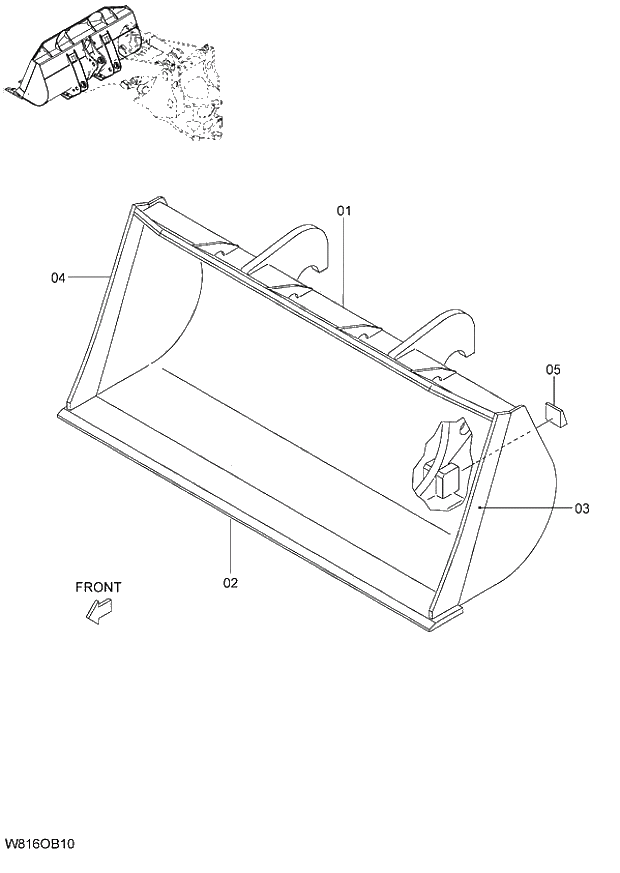 Схема запчастей Hitachi ZW220 - 239_GE~1 07 LOADER ATTACHMENT