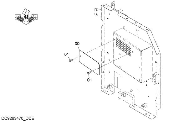 Схема запчастей Hitachi ZX350K-5G - 013 PRE-CLEANER PARTS 02 ENGINE