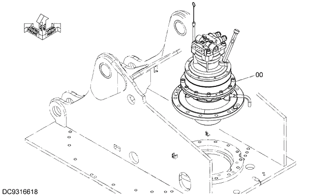 Схема запчастей Hitachi ZX250K-5G - 005 SWING DEVICE 03 HYDRAULIC SYSTEM