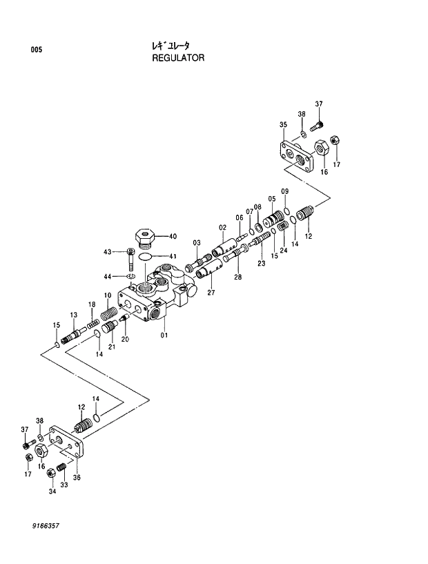 Схема запчастей Hitachi EX300LC-5 - 005 REGULATOR 01 PUMP