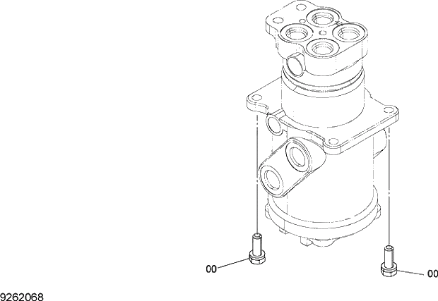 Схема запчастей Hitachi ZX330LC-3G - 018 CENTER JOINT SUPPORT (TRACK) 02 UNDERCARRIAGE