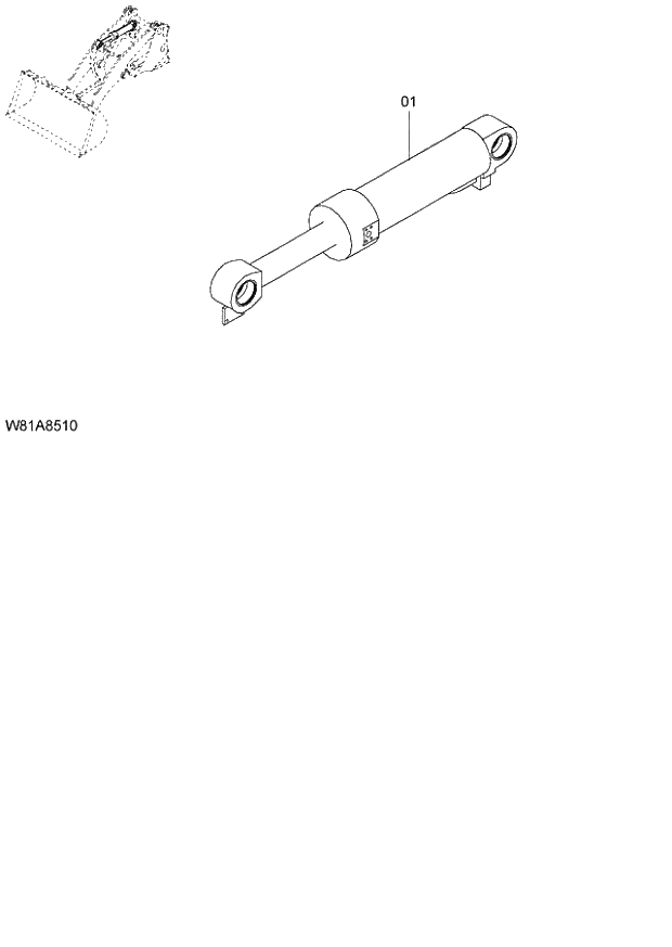 Схема запчастей Hitachi ZW250 - 218_BACKET CYLINDER (000101-004999, 005101-). 07 LOADER ATTACHMENT