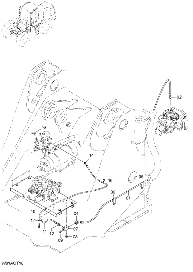 Схема запчастей Hitachi ZW250 - 235_QUICK COUPLER PARTS(1) 6CH,H3H,HCH,HEH,HSH (OTC002) (000101-004999, 005101-009999). 07 LOADER ATTACHMENT