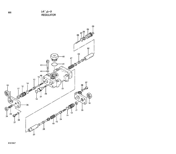 Схема запчастей Hitachi EX230LCH-5 - 005 REGULATOR 01 PUMP