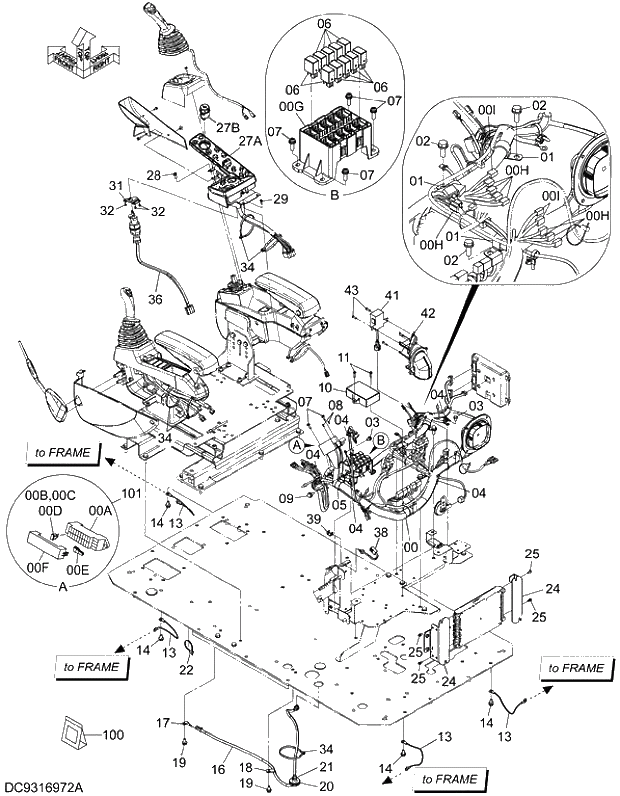 Схема запчастей Hitachi ZX250LCK-5G - 005 ELECTRIC PARTS (5-1) 07 ELECTRIC SYSTEM