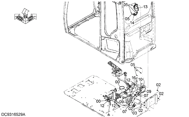 Схема запчастей Hitachi ZX250K-5G - 006 ELECTRIC PARTS (5-2) 07 ELECTRIC SYSTEM