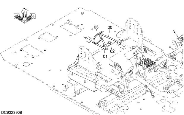 Схема запчастей Hitachi ZX240LC-5G - 008 ENGINE STOP SWITCH 07 ELECTRIC SYSTEM