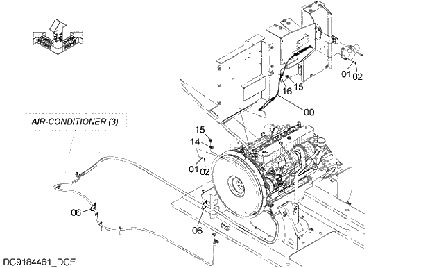 Схема запчастей Hitachi ZX250K-5G - 011 AUTO ENGINE CONTROL 07 ELECTRIC SYSTEM