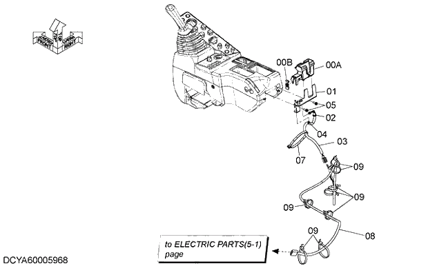 Схема запчастей Hitachi ZX250K-5G - 029 AUX PARTS 07 ELECTRIC SYSTEM