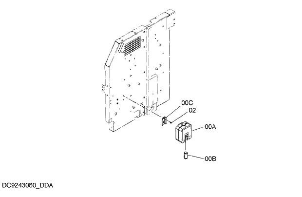 Схема запчастей Hitachi ZX250LCK-5G - 030 WINDOW WASHER 07 ELECTRIC SYSTEM