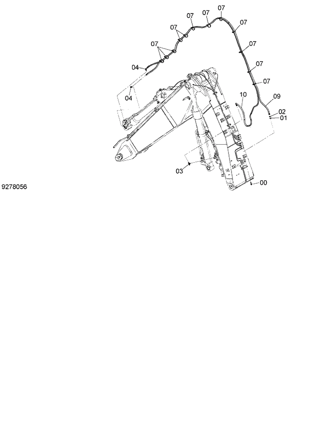 Схема запчастей Hitachi ZX140W-3 - 312 HOSE RUPTURE VALVE PIPING (ARM)(2P-BOOM)(2) ( CEB CED 002001-, CEA 020001-). 04 FRONT-END ATTACHMENTS(2P-BOOM)