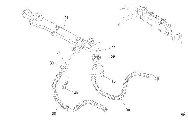 Схема запчастей Hitachi ZX460LCH - 026 FRONT PIPING (STD. ARM, H ARM) (450,H,MT,MTH 010001-460 050001-). 03 BACKHOE ATTACHMENTS