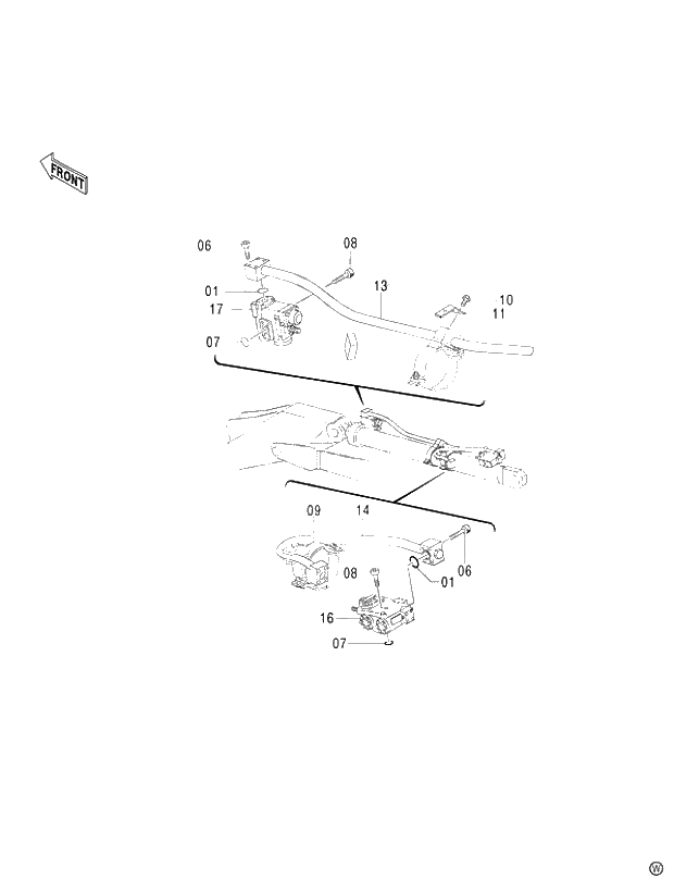 Схема запчастей Hitachi ZX450LC - 030 HOSE RUPTURE VALVE PIPING (ARM)(1) (450,H,MT,MTH 010001-460 050001-). 03 BACKHOE ATTACHMENTS