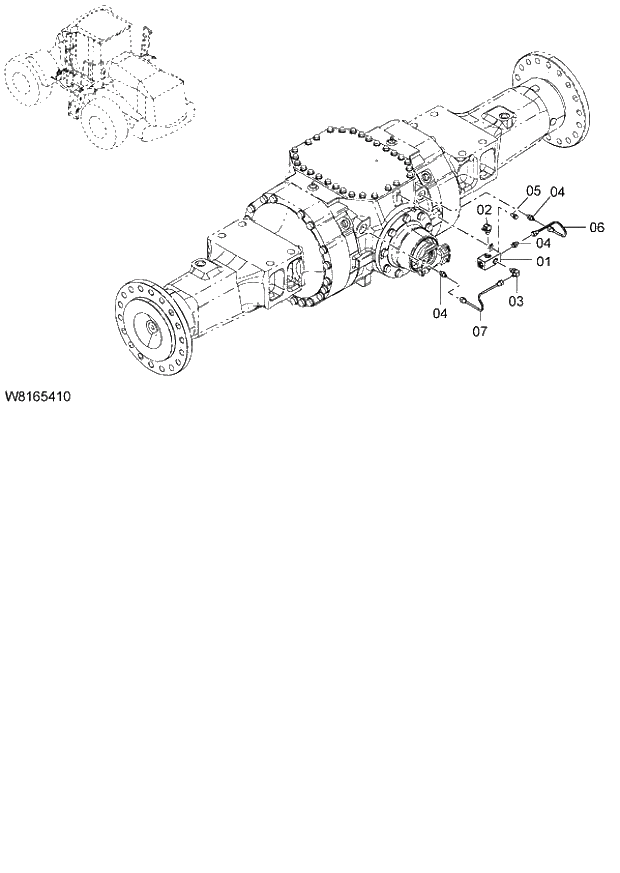 Схема запчастей Hitachi ZW220 - 212_BRAKE PIPING(1) (000101-004999, 005101-). 06 HYDRAULIC SYSTEM