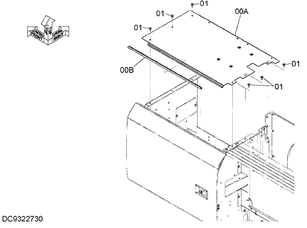 Схема запчастей Hitachi ZX330LC-5G - 008 COVER (2) 01 FRAME, COVER