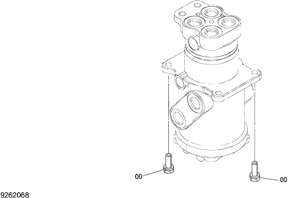 Схема запчастей Hitachi ZX280-5G - 018 CENTER JOINT SUPPORT (TRACK) 11 UNDERCARRIAGE