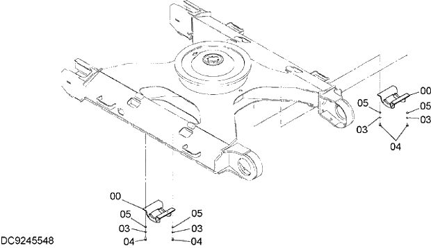 Схема запчастей Hitachi ZX250LCH-5G - 002 TRACK GUARD 11 UNDERCARRIAGE