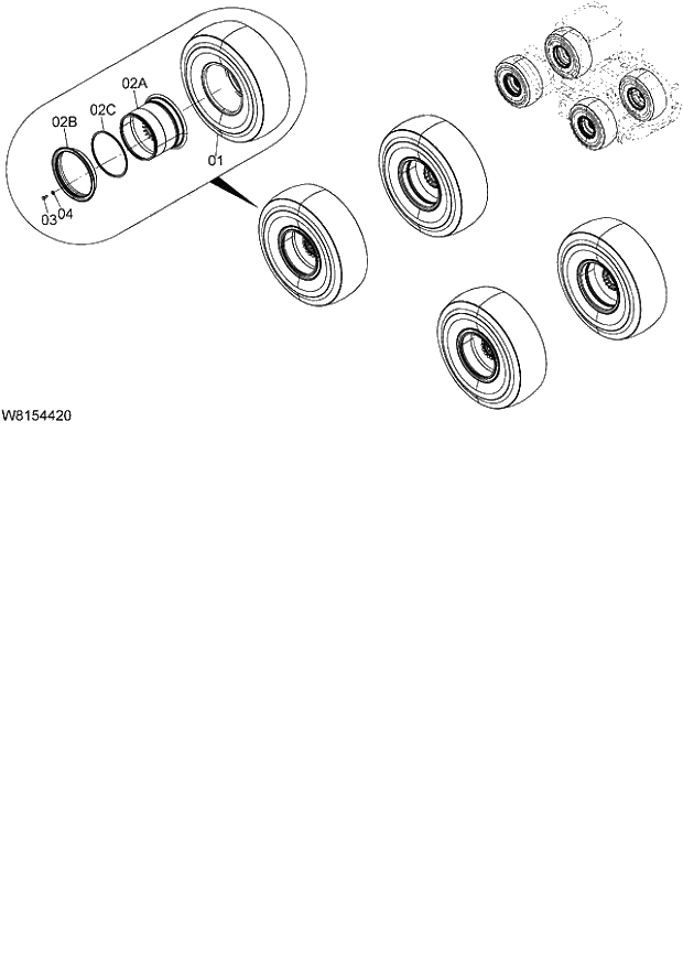 Схема запчастей Hitachi ZW180 - 026 TIRE (EU) (H3F,HPF) (000101-004999). 02 POWER TRAIN