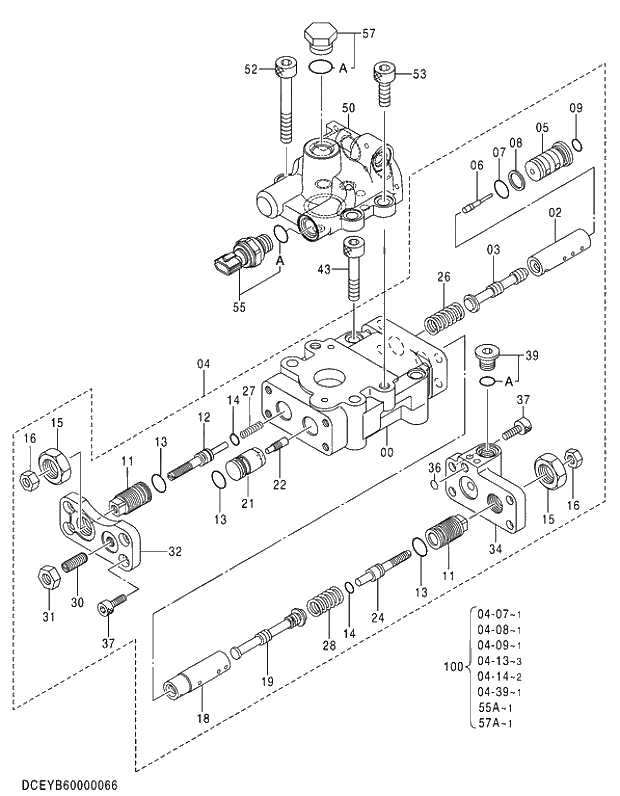 Схема запчастей Hitachi ZX240LC-5G - 005 REGULATOR;PUMP 01 PUMP