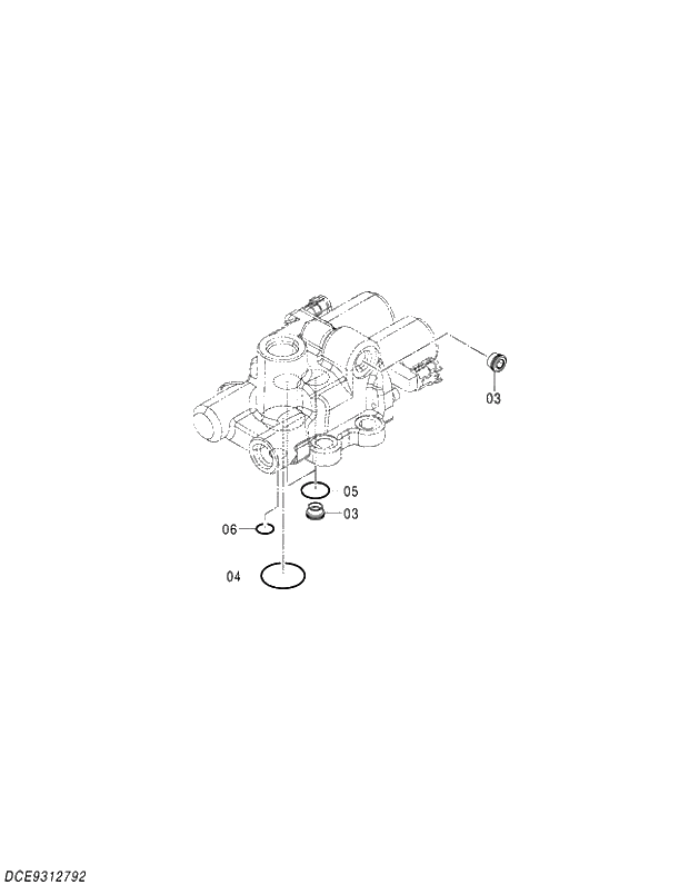 Схема запчастей Hitachi ZX240LC-5G - 006 VALVE;SOLENOID (PUMP) 01 PUMP