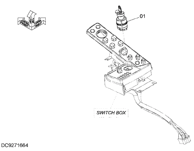 Схема запчастей Hitachi ZX280LC-5G - 007 START SWITCH 07 ELECTRIC SYSTEM