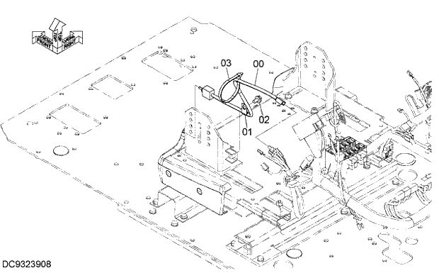 Схема запчастей Hitachi ZX280-5G - 009 ENGINE STOP SWITCH 07 ELECTRIC SYSTEM