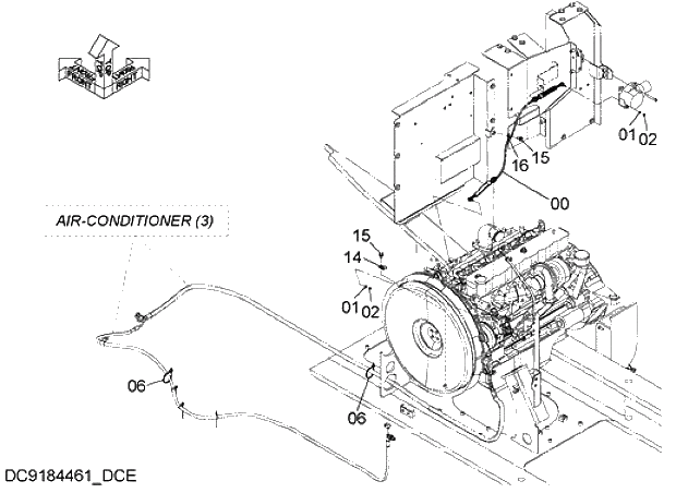 Схема запчастей Hitachi ZX280LC-5G - 012 AUTO ENGINE CONTROL 07 ELECTRIC SYSTEM