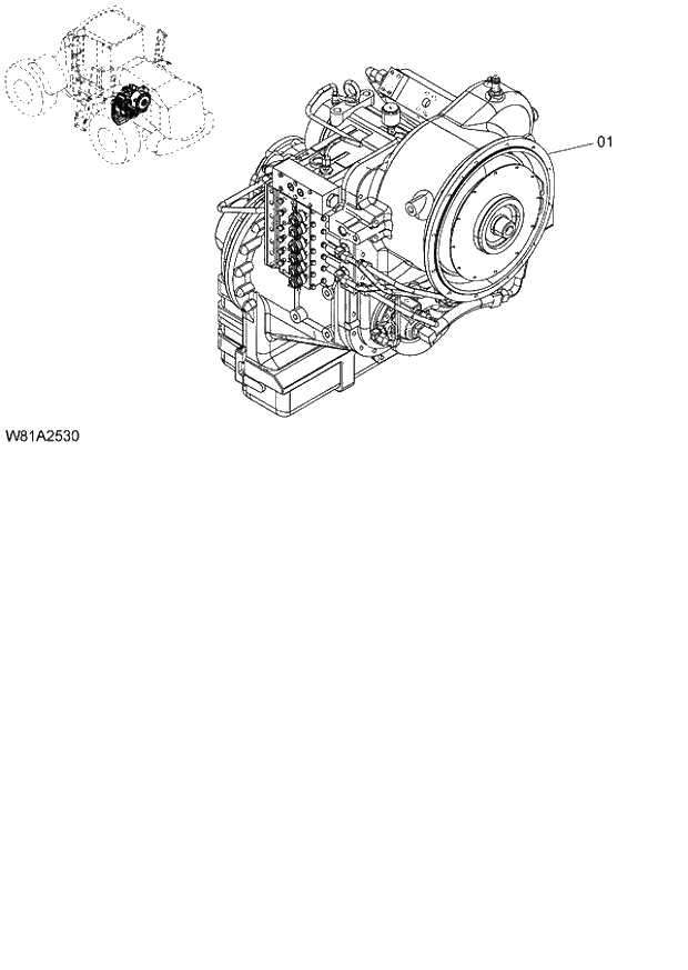 Схема запчастей Hitachi ZW250 - 024_DRIVE UNIT(TRANSMISSION,TORQUE CONVERTER) 6CH,HCH,HEH (005101-009999). 02 POWER TRAIN