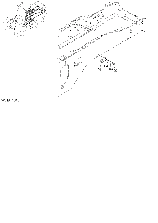 Схема запчастей Hitachi ZW250 - 035_STOPPER(OSK008) (000101-004999, 005101-). 02 POWER TRAIN