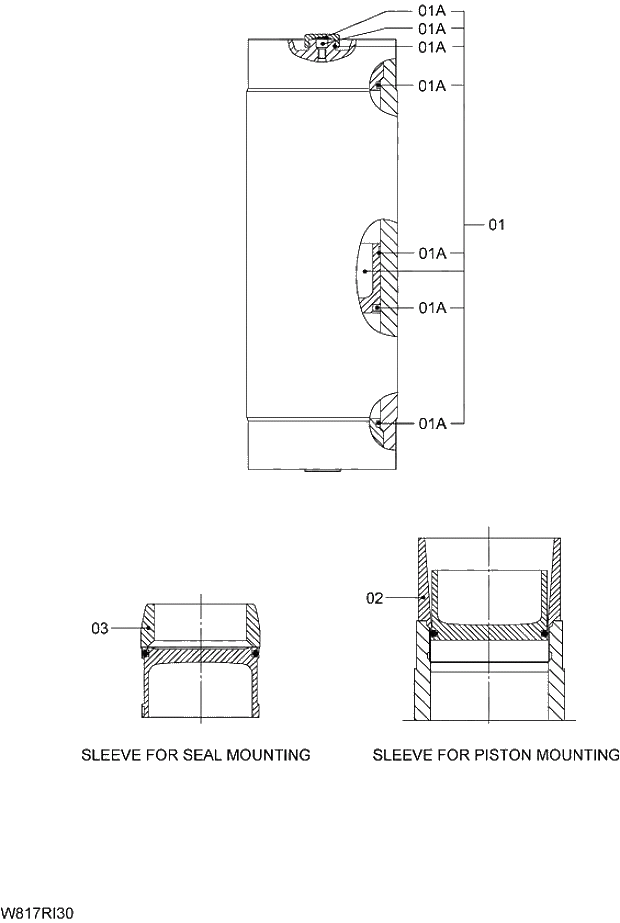 Схема запчастей Hitachi ZW310A - 005 ACCUMULATOR. 06 OTHERS