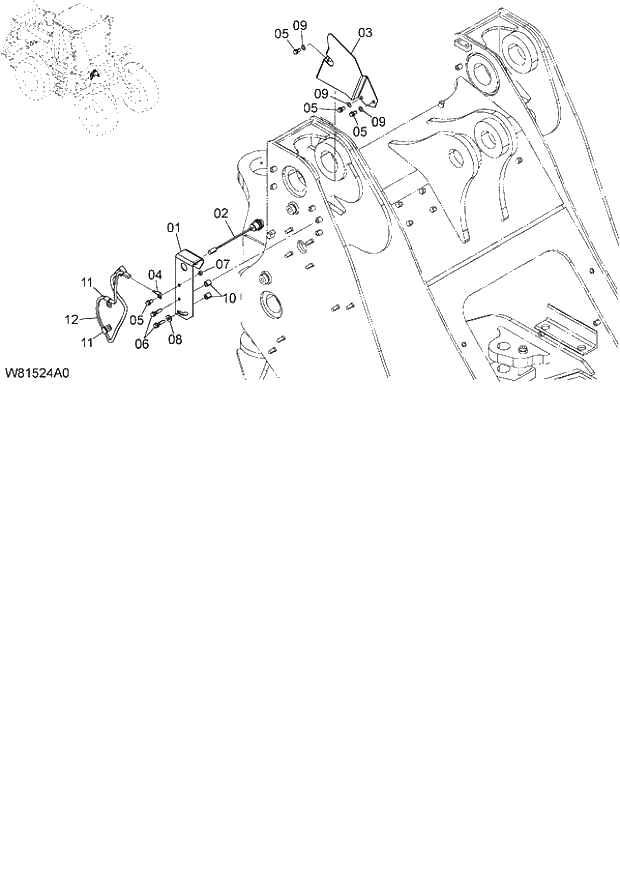 Схема запчастей Hitachi ZW180 - 124 LIFT ARM KICK OUT SYSTEM (6CF,H3F,HCF,HEF) (BK) (000101-004999, 005101-). 05 ELECTRICAL SYSTEM