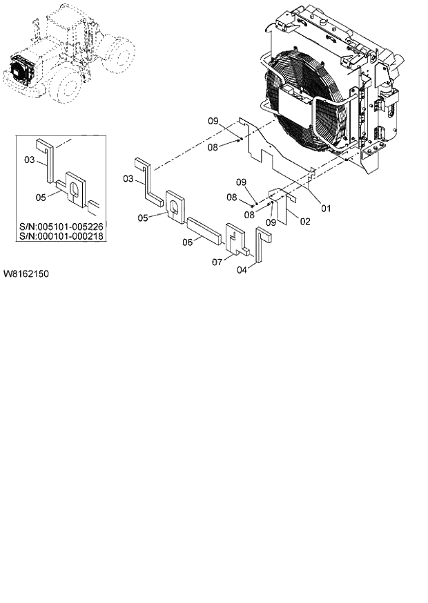 Схема запчастей Hitachi ZW220 - 011_MAT (000101-004999, 005101-). 01 ENGINE