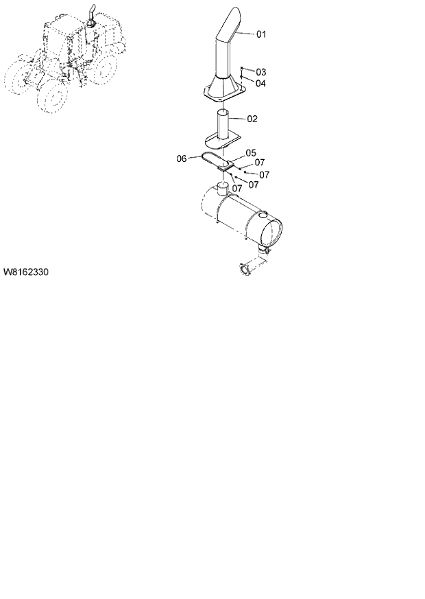 Схема запчастей Hitachi ZW220 - 020_INLET,EXHAUST DEVICE(2) (000101-004999, 005101-). 01 ENGINE