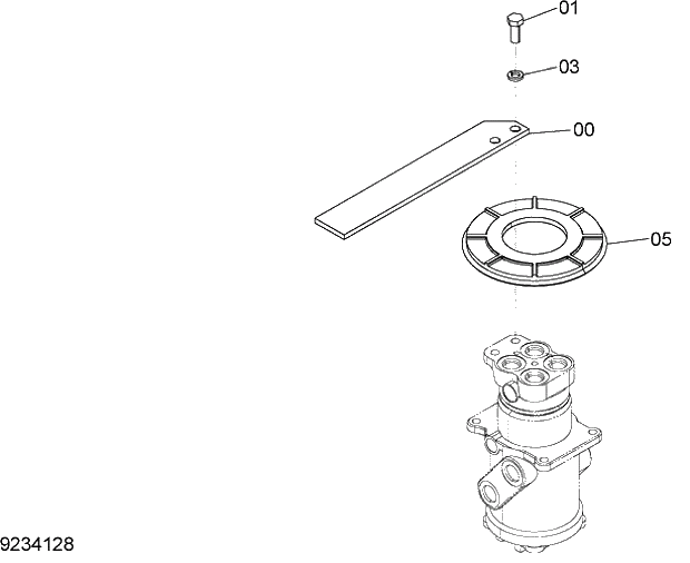 Схема запчастей Hitachi ZX280LC-5G - 004 CENTER JOINT PARTS (UPPERSTRUCTURE) 01 FRAME,COVER